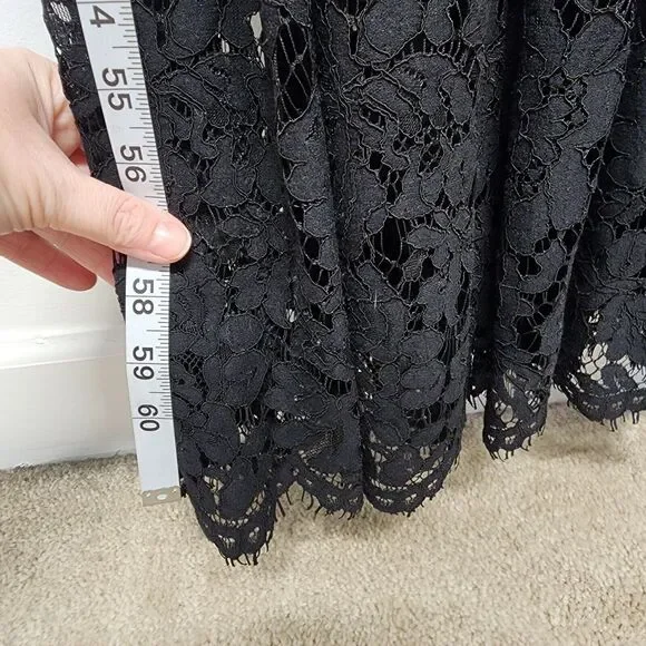 knee length dresses for ladies Lace Detail Tiered Overall Dress – Ah Là Laà Lifestyle Boutique main image 0